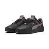 Sneaker PUMA "Carina 3.0 Luxe Sneakers Damen", Gr. 38.5, schwarz plum jam lila, Obermaterial: Leder, Synthetik; Futter: Textil, Synthetik; Innensohle: Textil; Laufsohle: Gummi, Schuhe