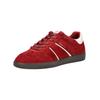 Sneaker TAMARIS "Tamaris Sneaker Veloursleder/Synthetik", Damen, Gr. 37, rot (merlot), Veloursleder, Synthetik, casual, Schuhe