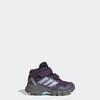 Wanderschuh ADIDAS TERREX "TERREX SKYCHASER MID GORE-TEX KIDS E", Gr. 22, aurora plum, glory grau, semi flash aqua, Textil, Synthetik, sportlich, Schuhe, wasserdicht