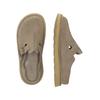 Pantolette CLARKS "Solsbury", Herren, Gr. 40, grau, Kalbsleder, casual, Schuhe, mit superweichem Fußbett