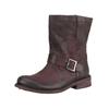 Bikerboots FELMINI "Felmini Stiefelette Veloursleder", Damen, Gr. 40, braun, Veloursleder, casual, Schuhe