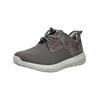 Schnürschuh JOSEF SEIBEL "Josef Seibel Halbschuhe Leder/Textil", Herren, Gr. 42, grau, Leder, Textil, casual, Schuhe