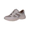 Sneaker CAPRICE "Caprice Sneaker Leder/Textil", Damen, Gr. 36, weiß (weiß, silber), Leder, Textil, casual, Schuhe