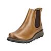 Stiefelette FLY LONDON "Fly London Stiefelette Leder/Textil", Damen, Gr. 37, braun (camel), Leder, Textil, casual, Schuhe