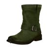 Bikerboots FELMINI "Felmini Stiefelette Leder", Damen, Gr. 40, grün, Leder, casual, Schuhe