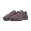 Sneaker PUMA "Carina 3.0 Suede Sneakers Damen", Gr. 37.5, raisin gold lila, Obermaterial: Leder; Futter: Textil; Innensohle: Textil; Laufsohle: Gummi, Schuhe
