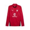 T-Shirt PUMA "AC Milan 25/26 Trainingstop Herren", Herren, Gr. M, rot (for all time rot schwarz), Obermaterial: 100% Polyester; Einsatz: 100% Polyester, bedruckt, slim fit, Rundhals, Langarm, Shirts