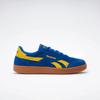Sneaker REEBOK CLASSIC "REEBOK SMASH EDGE", Gr. 45, optimumblau, goldenhaze, gum, Leder, Synthetik, sportlich, Schuhe