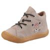 Lauflernschuh PEPINO BY RICOSTA "Kally", Kinder, Gr. 27, kiesfarben, Leder, animal-print, casual, Schuhe, Babyschuh, Pre Walker mit Stickerei, Größenschablone zum Download