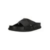 Sandale CLARKS "Torford", Herren, Gr. 42, schwarz, Leder, casual, Schuhe, mit praktischem Slip-On-Design