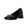 Slipper CLARKS "Nyta45 Court", Damen, Gr. 39, schwarz, Leder, elegant, Schuhe, mit durchdachten Details für Eleganz und Komfort