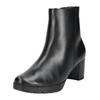Stiefelette GABOR COMFORT "Gabor Comfort Stiefelette Nappaleder", Damen, Gr. 38,5, schwarz, Nappaleder, casual, Schuhe