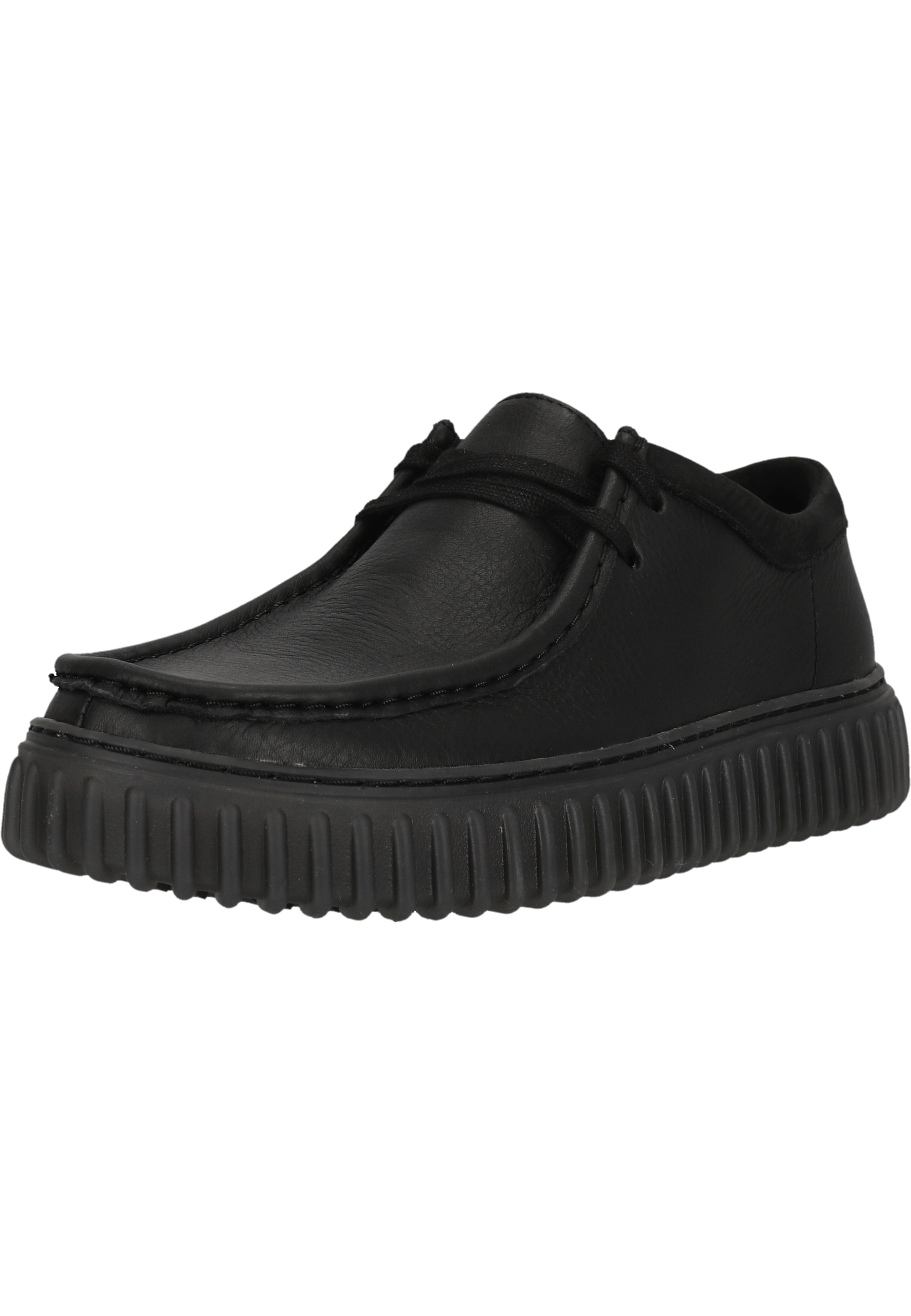 Schnürschuh CLARKS "Torhill", Herren, Gr. 41, schwarz, Casual, Schuhe, mit robuster gerippter Sohle Image