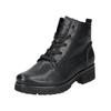 Schnürstiefelette GABOR COMFORT "Gabor Comfort Stiefelette Leder", Damen, Gr. 40, schwarz, Leder, casual, Schuhe