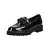 Slipper GABOR "Gabor Slipper Leder", Damen, Gr. 41, schwarz (schwarz lack), Leder, casual, Schuhe