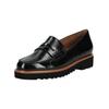 Slipper PAUL GREEN "Paul Green Slipper Leder", Damen, Gr. 38, schwarz (schwarz lack), Leder, casual, Schuhe