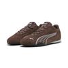 Sneaker PUMA "PUMA Catch Sneakers Erwachsene", Gr. 40, flat bronze weiß braun, Obermaterial: Textil, Kuhleder, Synthetik; Futter: Textil; Innensohle: Textil; Laufsohle: Gummi, Schuhe