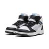 Sneaker PUMA "REBOUND V6 MID SPACE BELLE AC+ PS", Gr. 30, puma schwarz, lila crush, puma weiß, Synthetik, sportlich, Schuhe