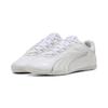 Sneaker PUMA "Catch Soleil Sneakers Damen", Gr. 42, weiß silber feather gray metallic, Obermaterial: Textil, Synthetik; Futter: Textil; Innensohle: Textil; Laufsohle: Gummi, Schuhe