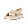 Sandale CLARKS "Tuscan", Damen, Gr. 42, weiß, Leder, Schuhe, mit besonders flexibler und leichter Sohle