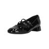 Pumps CLARKS "Daiss30 Shine", Damen, Gr. 42, schwarz, Leder, elegant, Schuhe, aus glänzendem Lackleder
