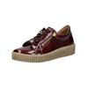Plateausneaker GABOR "Gabor Sneaker Leder", Damen, Gr. 39, bordeaux lack, Leder, casual, Schuhe