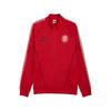 Sweatjacke PUMA "Girona FC KING Anthem Jacke Herren", Herren, Gr. M, rot (rot weiß), Obermaterial: 63% Polyester, 37% Baumwolle; Taschenfutter: 100% Polyester; Rippe: 6% Elasthan, 94% Polyester; Besatz: 100% Polyester, Sweatjacken