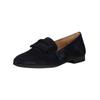 Slipper GABOR "Gabor Slipper Veloursleder", Damen, Gr. 40, blau (atlantik), Veloursleder, casual, Schuhe