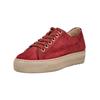 Sneaker PAUL GREEN "Paul Green Sneaker Nubukleder", Damen, Gr. 37,5, rot (wine), Nubukleder, casual, Schuhe