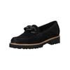 Slipper GABOR "Gabor Slipper Veloursleder", Damen, Gr. 38, schwarz, Veloursleder, casual, Schuhe