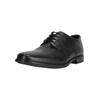 Schnürschuh CLARKS "Howard Walk", Herren, Gr. 42,5, schwarz, Leder, klassisch, Schuhe, mit stützendem und dämpfendem Fußbett