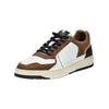 Sneaker BULLBOXER "Bullboxer Sneaker Leder", Herren, Gr. 43, braun (weiß, braun), Leder, casual, Schuhe