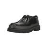 Schnürschuh CLARKS "Badell Seam", Herren, Gr. 43, schwarz, Leder, elegant, Schuhe, mit extra leichter Chunky-Sohle