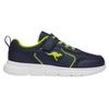 Sneaker KANGAROOS "K-ETK ZIG EV", Gr. 28, bunt (dk navy, lime), Synthetik, Textil, sportlich, Schuhe