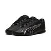 Sneaker PUMA "Catch Soleil Sneakers Damen", Gr. 40, schwarz (schwarz silber metallic gray), Obermaterial: Textil, Synthetik; Futter: Textil; Innensohle: Textil; Laufsohle: Gummi, Schuhe