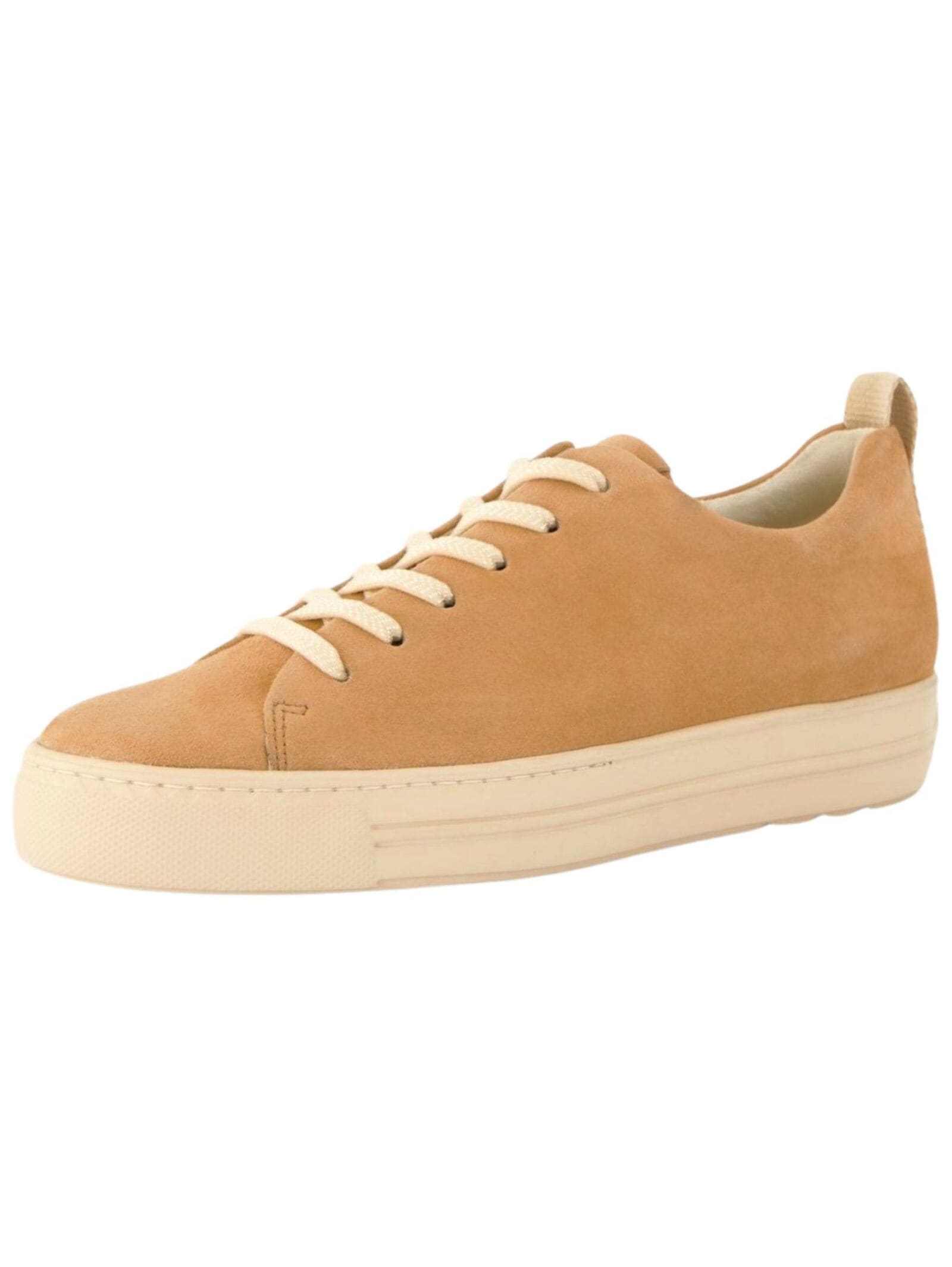 Sneaker PAUL GREEN "Paul Green Sneaker Leder", Damen, Gr. 37, braun (hellbraun), Leder, Schuhe Sneaker