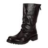 Bikerboots FELMINI "Felmini Stiefel Leder", Damen, Gr. 41, schwarz, Leder, casual, Schuhe