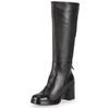 Stiefel FELMINI "Felmini Stiefel Leder", Damen, Gr. 39, schwarz, Leder, casual, Schuhe