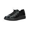 Sneaker PAUL GREEN "Paul Green Sneaker Leder", Damen, Gr. 38,5, schwarz (schwarz lack), Leder, casual, Schuhe
