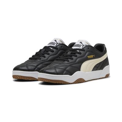 Sneaker PUMA "Tifosi Lux Sneakers Erwachsene", Gr. 38, schwarz alpine snow gum weiß beige, Obermaterial: Leder, Synthetik; Futter: Textil, Synthetik; Innensohle: Textil; Laufsohle: Gummi, Schuhe Image