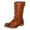 Bikerboots FELMINI "Felmini Stiefel Leder", Damen, Gr. 41, braun, Leder, casual, Schuhe