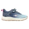 Sneaker KANGAROOS "KB-RIDA EV", Gr. 32, grisaille, blau sky, Textil, Synthetik, sportlich, Schuhe