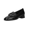 Slipper GABOR "Gabor Slipper Nappaleder", Damen, Gr. 38,5, schwarz, Nappaleder, casual, Schuhe