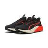 Trainingsschuh PUMA "Electrify NITRO™ 4 Trail Laufschuhe Herren", Gr. 45, schwarz glowing rot warm weiß, Obermaterial: Kuhleder, Textil, Gummi; Futter: Textil; Innensohle: Textil; Laufsohle: Gummi, Synthetik, Schuhe