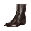 Stiefelette FELMINI "Felmini Stiefelette Leder", Damen, Gr. 40, braun (dunkelbraun), Leder, casual, Schuhe