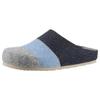 Clog ANISTON SHOES "Panal", Damen, Gr. 36, blau (blau, grau meliert), Textil, gestreift, klassisch, Schuhe, Hausschuh, Homeslipper in Patchwork-Optik