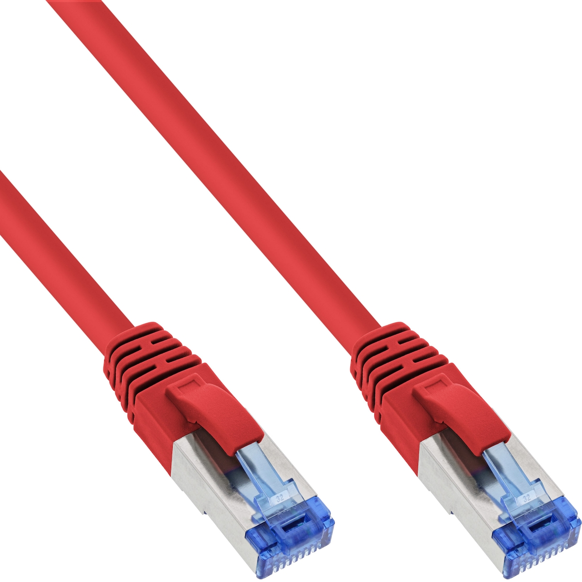 InLine® Patchkabel, S/FTP (PiMf), Cat.6A, halogenfrei, rot, 5m Image