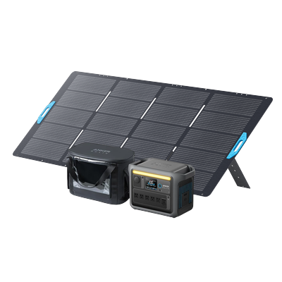 Anker SOLIX C1000 + 400W Solar Panel + Water-Resistant Bag