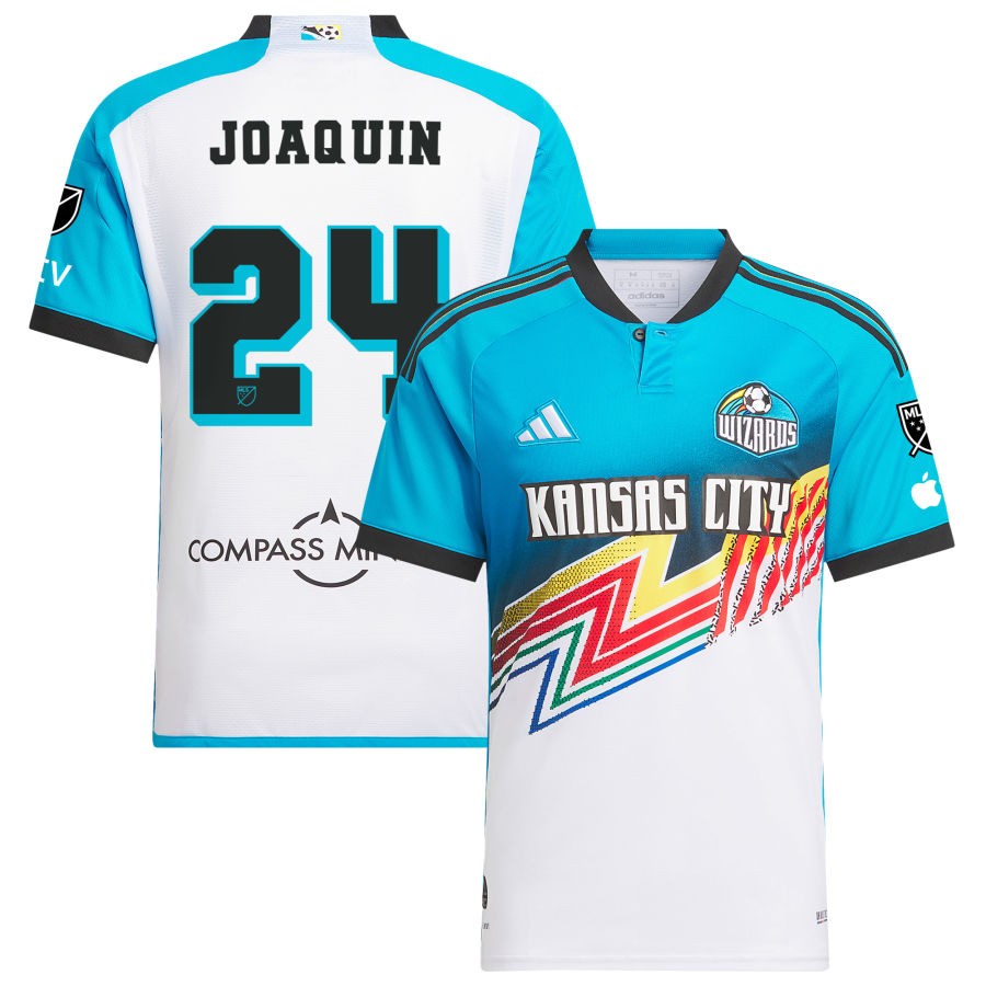 Joaquin Fernandez Men's adidas White Sporting Kansas City 2024 Archive Custom Authentic Jersey