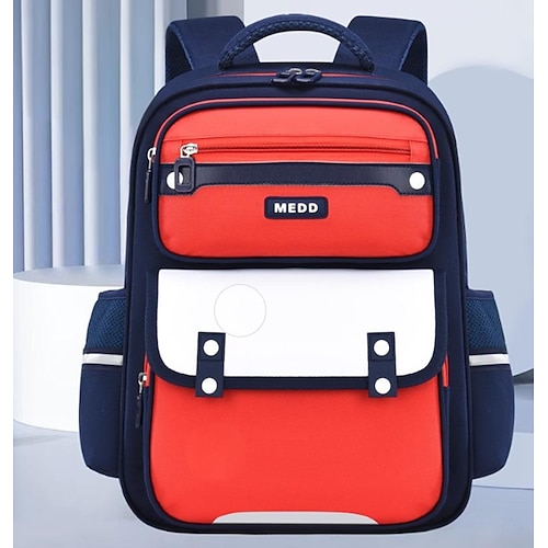 Zaino scolastico per ragazzi della scuola elementare – resistente zaino impermeabile con più tasche, strutturato per il ritorno a scuola per l'uso quotidiano